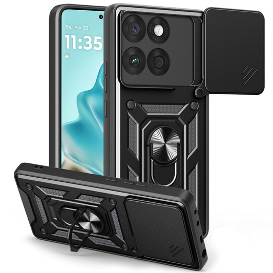 Hoes voor Motorola Edge 60 Fusion / Edge 60, Techsuit, CamShield, Zwart