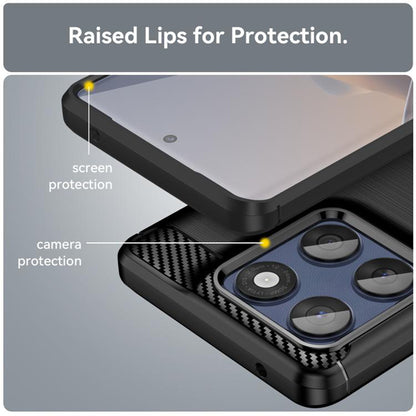 Hoes voor Motorola Edge 60 Fusion / Edge 60, Techsuit, Carbon, Zwart