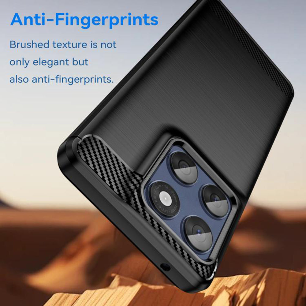 Hoes voor Motorola Edge 60 Fusion / Edge 60, Techsuit, Carbon, Zwart