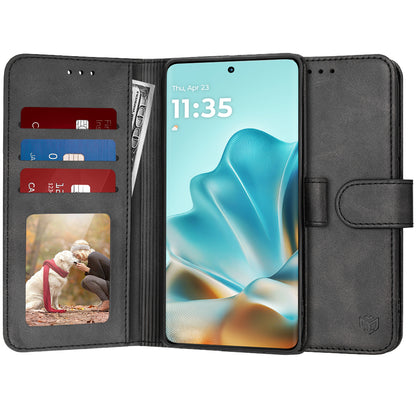 Hoes voor Motorola Edge 60 Fusion / Edge 60, Techsuit, Diary Book, Zwart