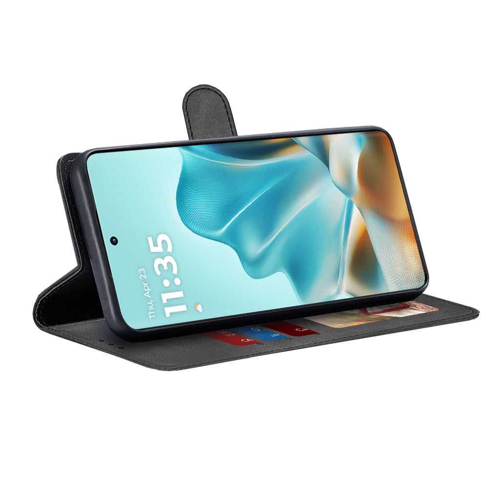 Hoes voor Motorola Edge 60 Fusion / Edge 60, Techsuit, Diary Book, Zwart