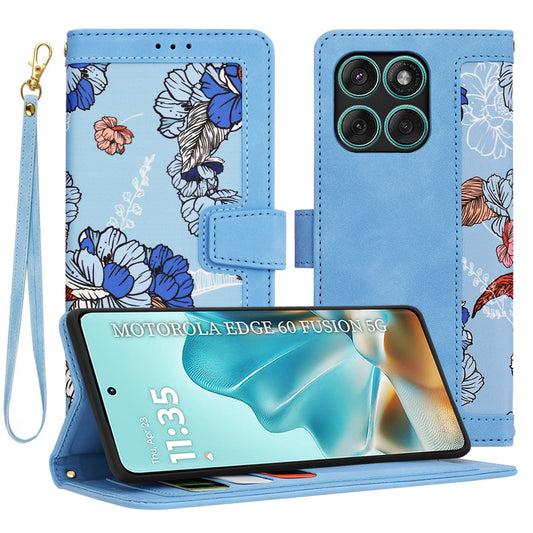 Hoes voor Motorola Edge 60 Fusion / Edge 60, Techsuit, FlipCraft, Blauw