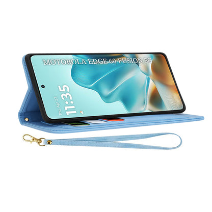 Hoes voor Motorola Edge 60 Fusion / Edge 60, Techsuit, FlipCraft, Blauw