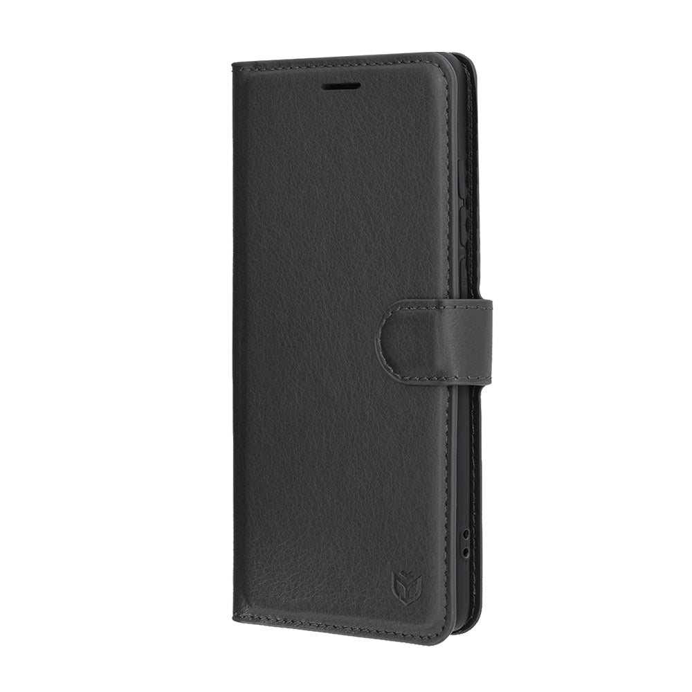 Hoes voor Motorola Edge 60 Fusion / Edge 60, Techsuit, Leather Folio, Zwart