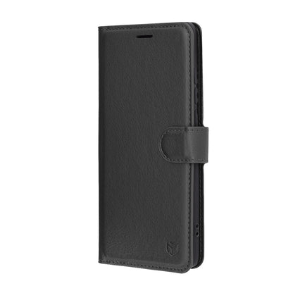 Hoes voor Motorola Edge 60 Fusion / Edge 60, Techsuit, Leather Folio, Zwart