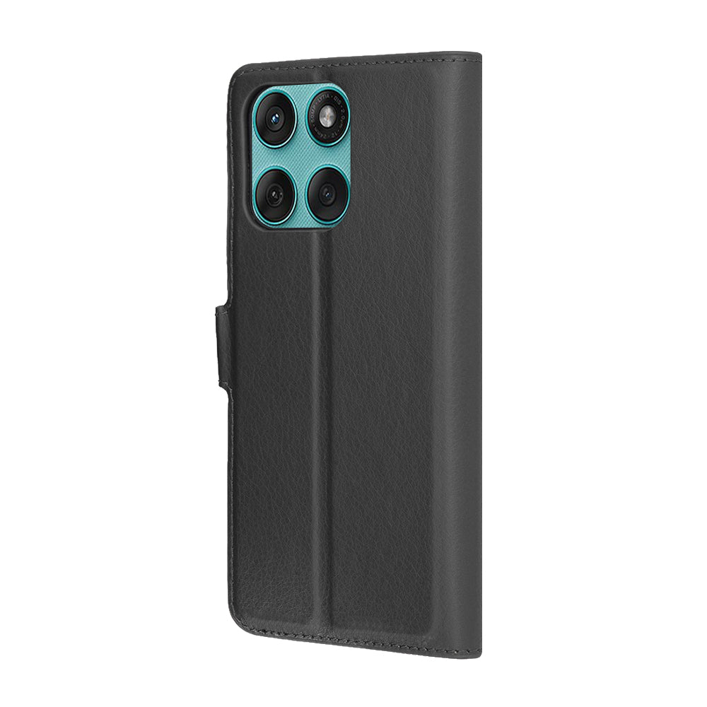Hoes voor Motorola Edge 60 Fusion / Edge 60, Techsuit, Leather Folio, Zwart