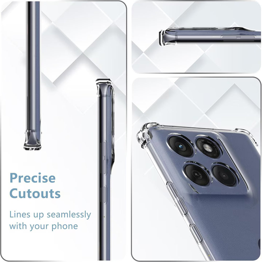 Telefoonhoesje voor Motorola Edge 60 Fusion / Edge 60, Techsuit, Schokbestendig Transparant
