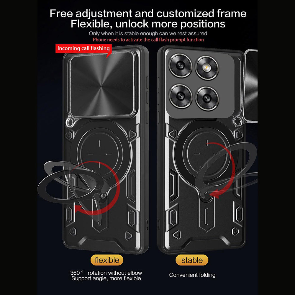 Case for Motorola Edge 60 Pro, Techsuit, CamGuard Pro, Black