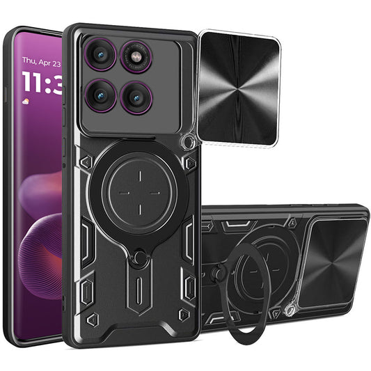 Hoes voor Motorola Edge 60 Pro, Techsuit, CamGuard Pro, Zwart