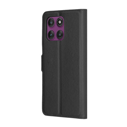 Hoes voor Motorola Edge 60 Pro, Techsuit, Leather Folio, Zwart