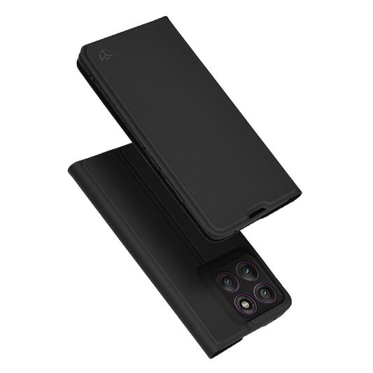 Hoes voor Motorola Edge 60 Pro, Techsuit, Magskin Book, Zwart