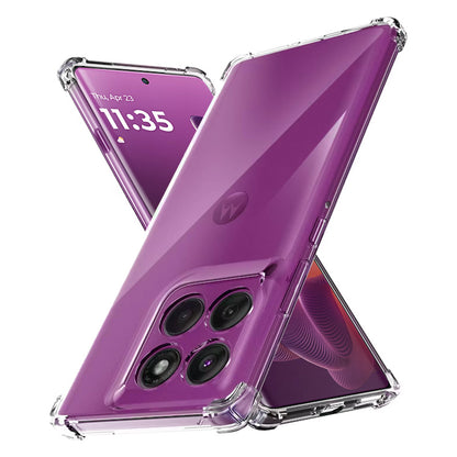 Hoes voor Motorola Edge 60 Pro, Techsuit, Schokbestendig Helder, Transparant