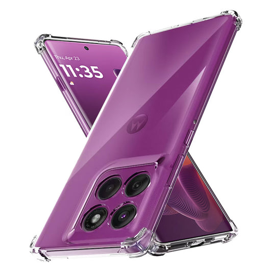 Hoes voor Motorola Edge 60 Pro, Techsuit, Schokbestendig Helder, Transparant