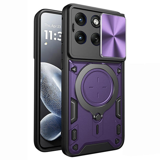 Hoes voor Motorola Edge 70 Fusion, Techsuit, CamGuard Pro, Paars