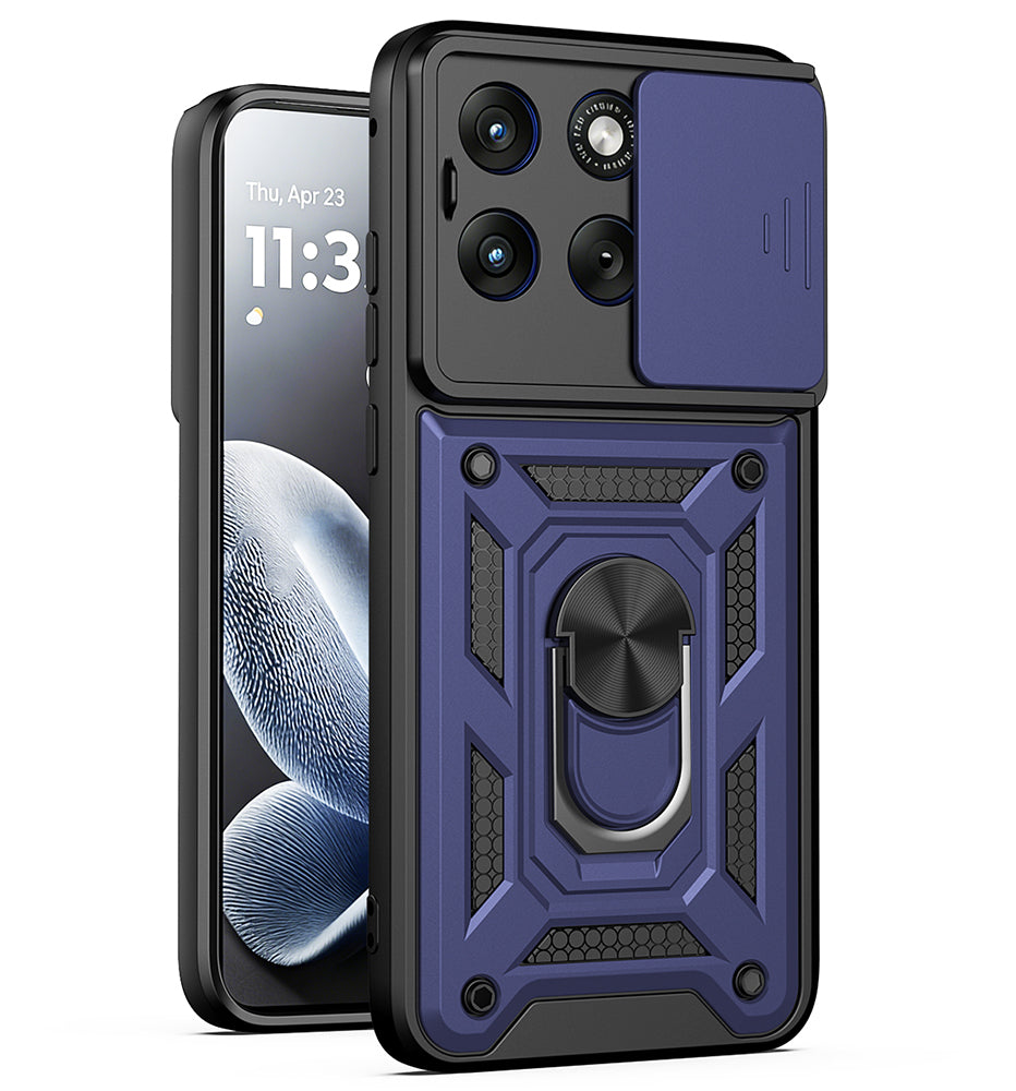 Hoes voor Motorola Edge 70 Fusion, Techsuit, CamShield, Blauw
