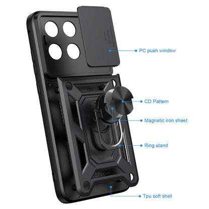 Hoes voor Motorola Edge 70 Fusion, Techsuit, CamShield, Blauw