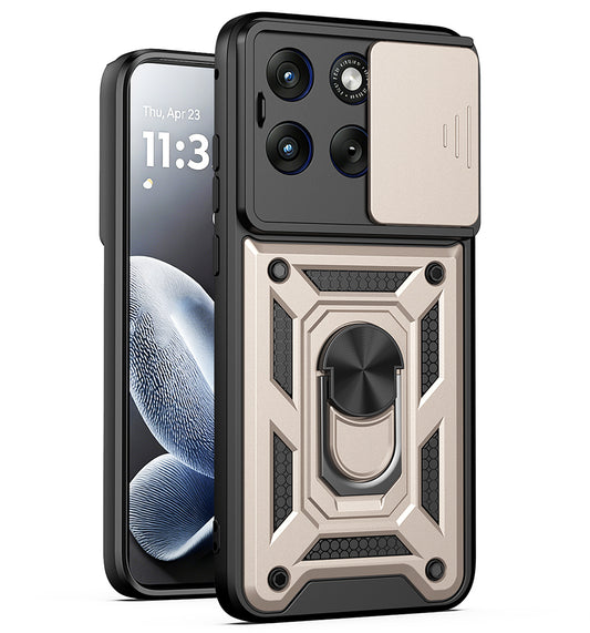 Hoes voor Motorola Edge 70 Fusion, Techsuit, CamShield, Goud