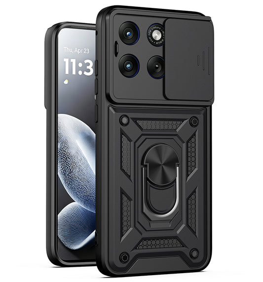 Hoes voor Motorola Edge 70 Fusion, Techsuit, CamShield, Zwart