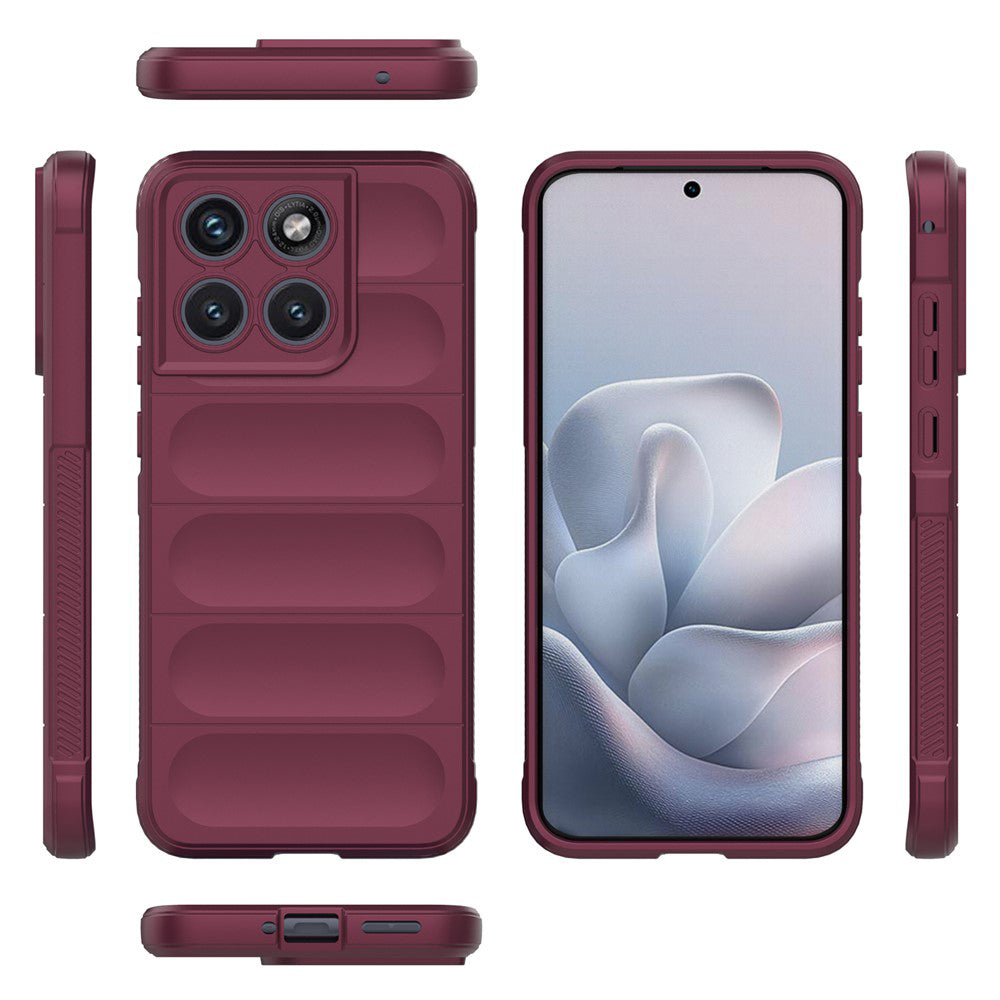 Case for Motorola Edge 70 Fusion, Techsuit, Magic Shield, Burgundy