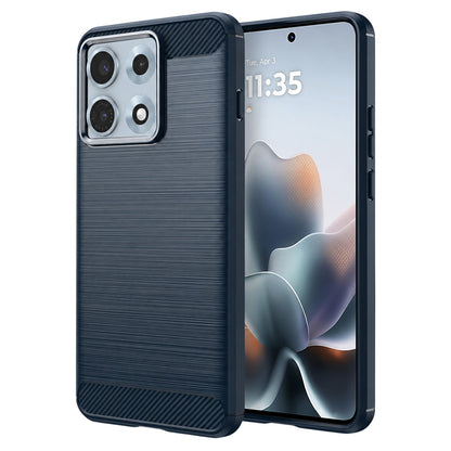 Hoes voor Motorola Edge 70 Max, Techsuit, Carbon, Blauw