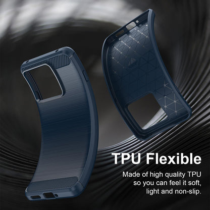Hoes voor Motorola Edge 70 Max, Techsuit, Carbon, Blauw