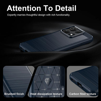 Hoes voor Motorola Edge 70 Max, Techsuit, Carbon, Blauw