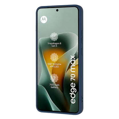 Hoes voor Motorola Edge 70 Max, Techsuit, SoftFlex, Marineblauw