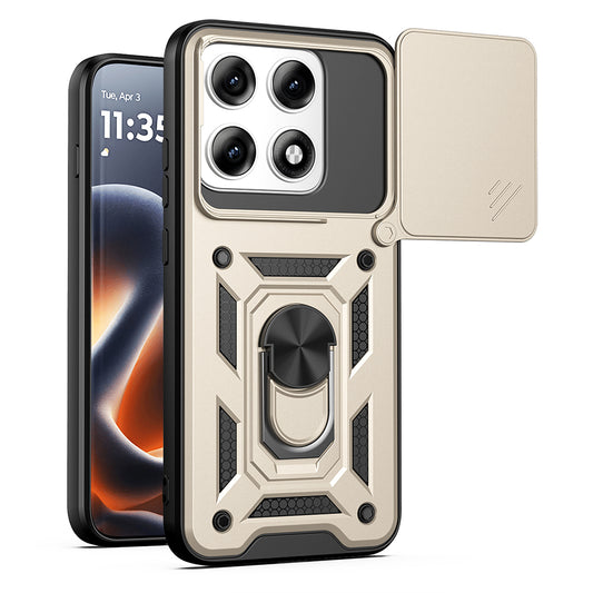 Hoes voor Motorola Edge 70 Pro, Techsuit, CamShield, Goudkleurig