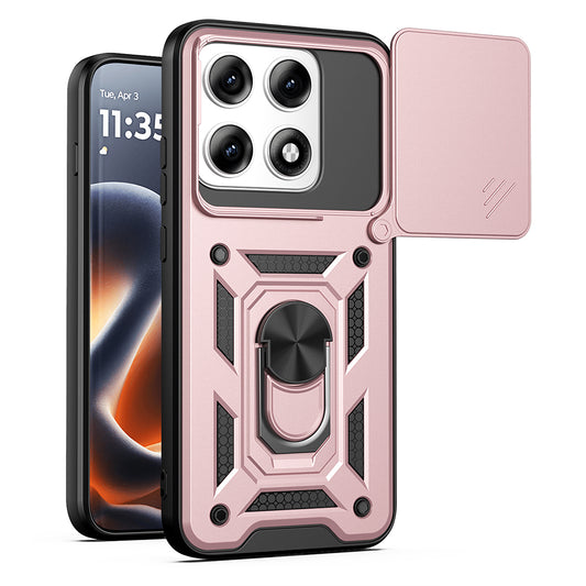 Hoes voor Motorola Edge 70 Pro, Techsuit, CamShield, Roze Goud