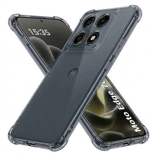 Hoes voor Motorola Edge 70 Pro, Techsuit, Schokbestendig Transparant, Getint