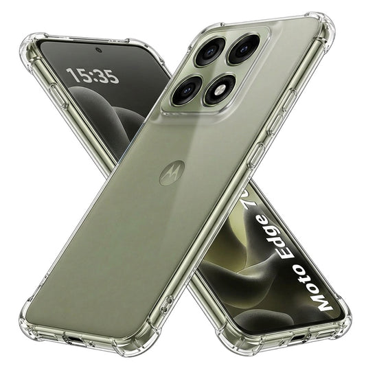 Hoes voor Motorola Edge 70 Pro, Techsuit, Schokbestendig Helder, Transparant