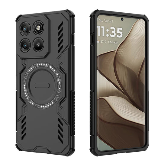 Hoes voor Motorola Edge 70, Techsuit, ArmorMag, Blauw