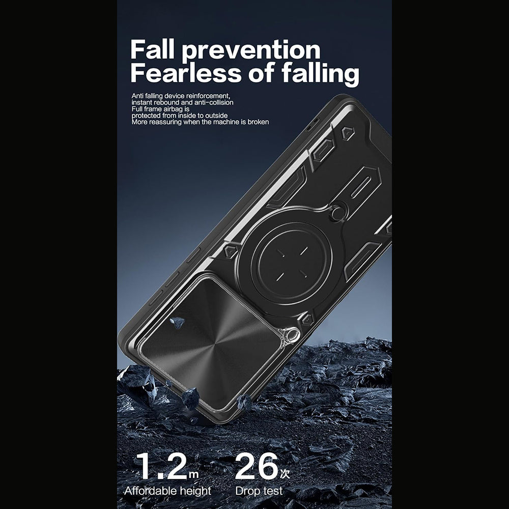 Hoes voor Motorola Edge 70, Techsuit, CamGuard Pro, Paars