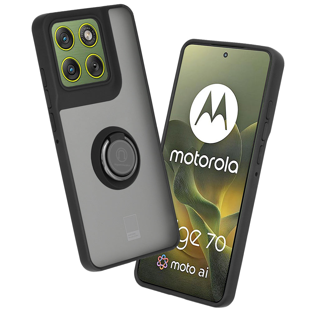 Hoes voor Motorola Edge 70, Techsuit, Glinth, Zwart