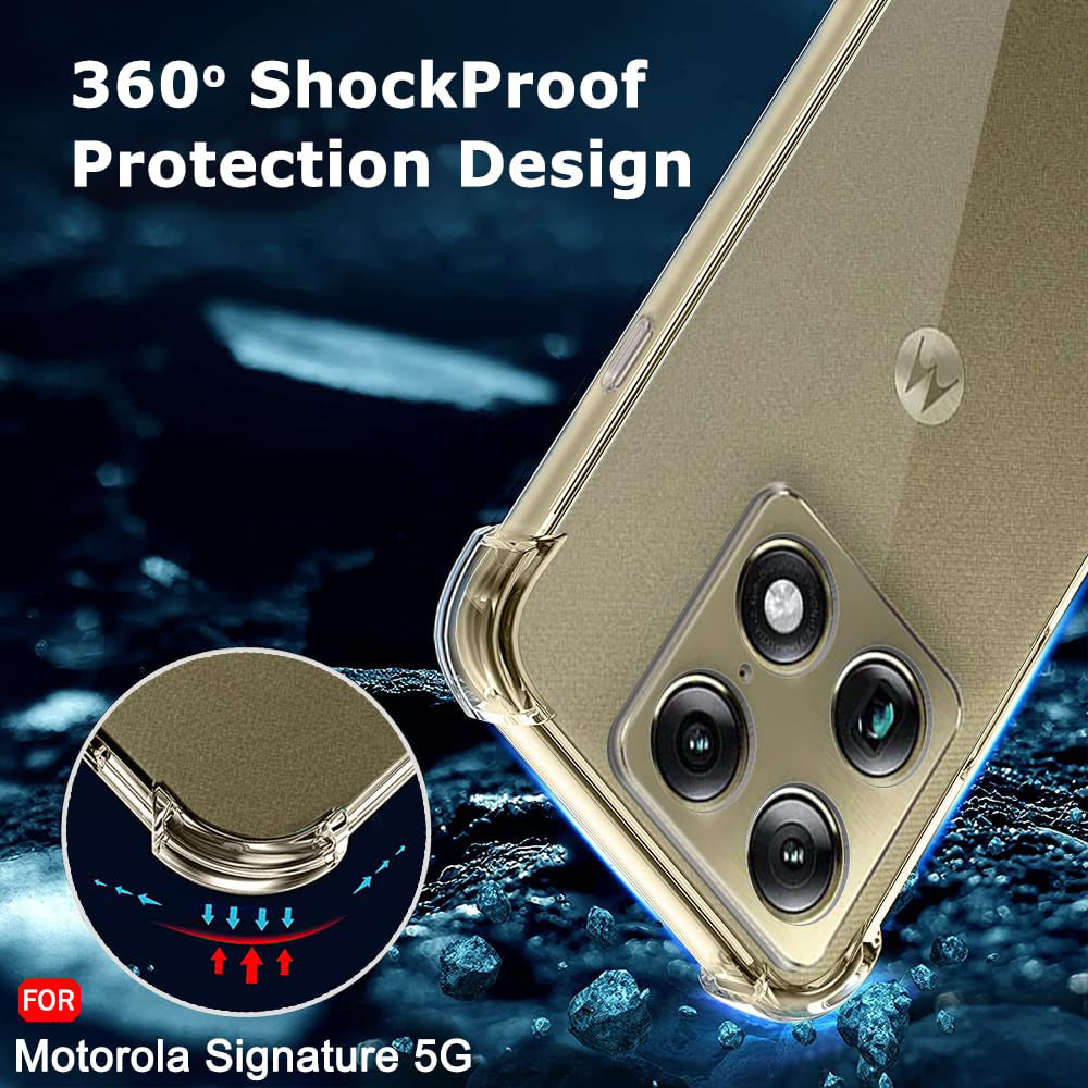 Case for Motorola Edge 70 Ultra / Signature, Techsuit, Shockproof Clear, Transparent
