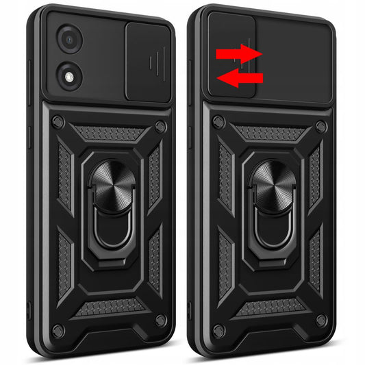 Hoes voor Motorola Moto E13, Techsuit, CamShield, Zwart