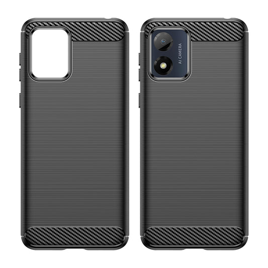 Hoes voor Motorola Moto E13, Techsuit, Carbon, Zwart
