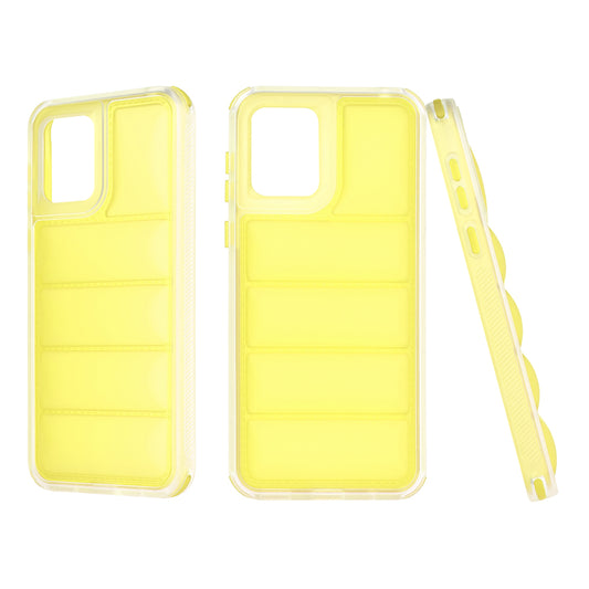 Hoes voor Motorola Moto E13, Techsuit, Wave Shield, Geel