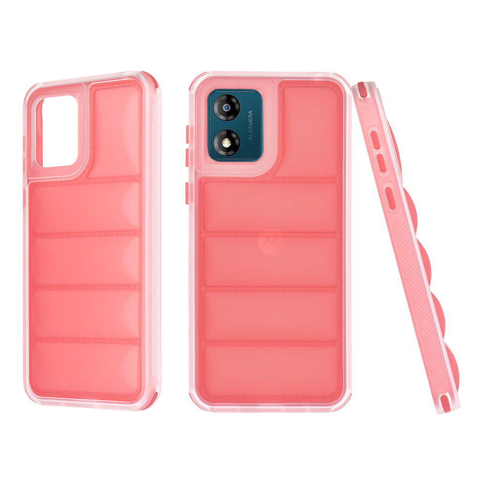 Hoes voor Motorola Moto E13, Techsuit, Wave Shield, Rood
