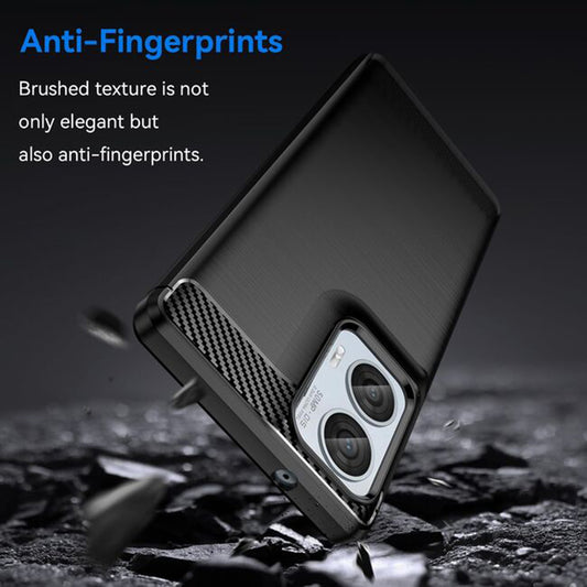 Hoes voor Motorola Moto E15 / G05, Techsuit, Carbon, Zwart