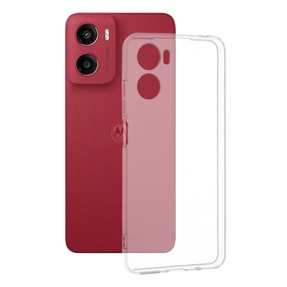 Hoes voor Motorola Moto E15 / G05, Techsuit, Clear, Transparant