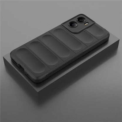 Hoes voor Motorola Moto E15 / G05, Techsuit, Magic Shield, Zwart