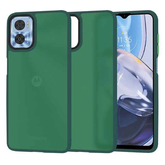 Hoes voor Motorola Moto E22i / E22, Techsuit, HaloFrost, Groen