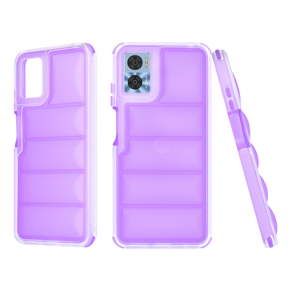 Case for Motorola Moto E22i / E22, Techsuit, Wave Shield, Purple