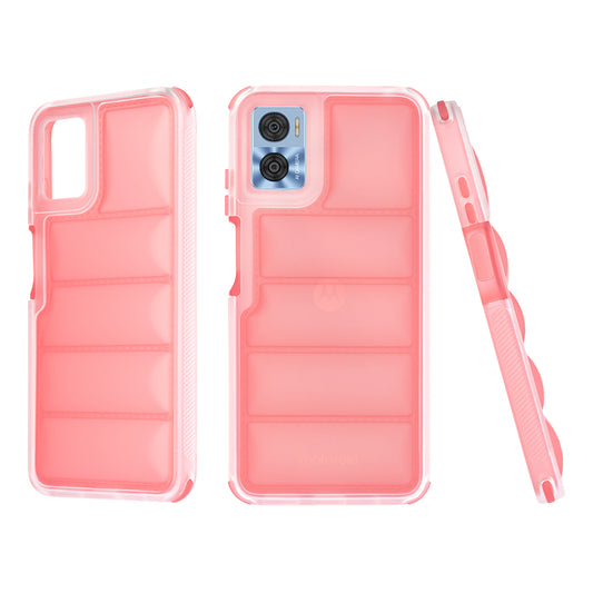 Hoes voor Motorola Moto E22i / E22, Techsuit, Wave Shield, Rood