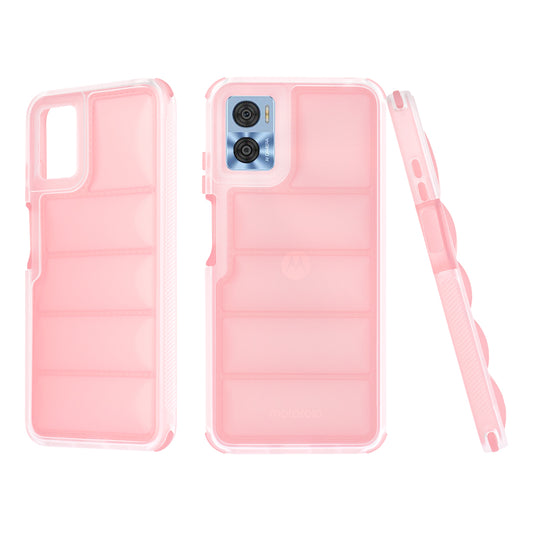 Hoes voor Motorola Moto E22i / E22, Techsuit, Wave Shield, Roze