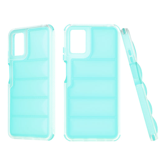 Hoes voor Motorola Moto E22i / E22, Techsuit, Wave Shield, Turkoois