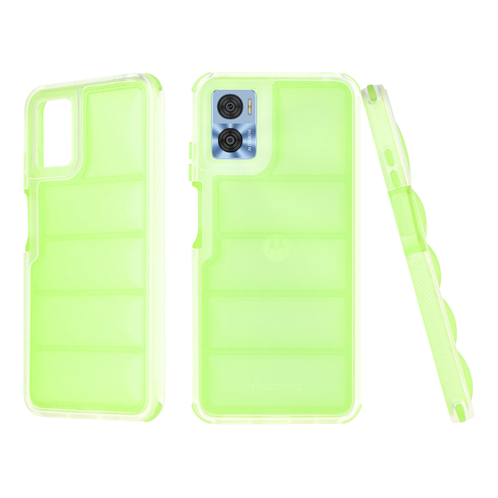 Hoes voor Motorola Moto E22i / E22, Techsuit, Wave Shield, Groen
