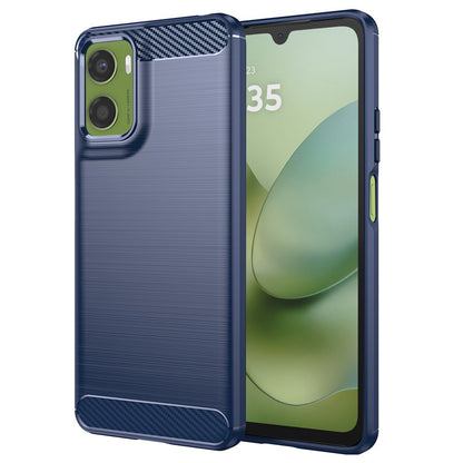 Hoes voor Motorola Moto G06 Power / G06, Techsuit, Carbon, Blauw
