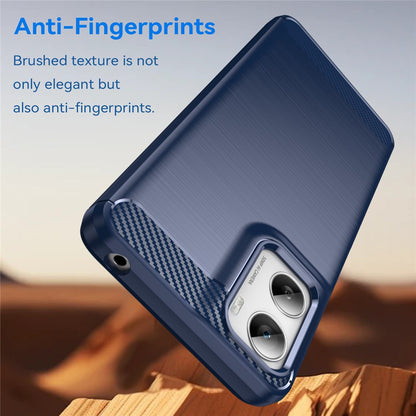 Hoes voor Motorola Moto G06 Power / G06, Techsuit, Carbon, Blauw